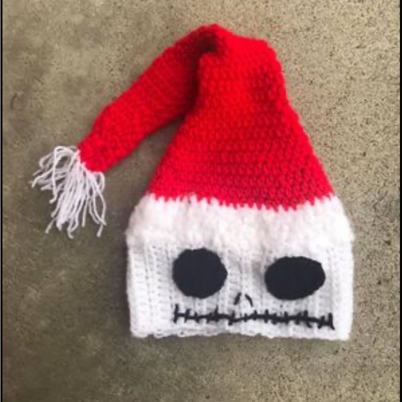 Crochet Jack Skellington Santa hat inspired - Picture 1 of 1